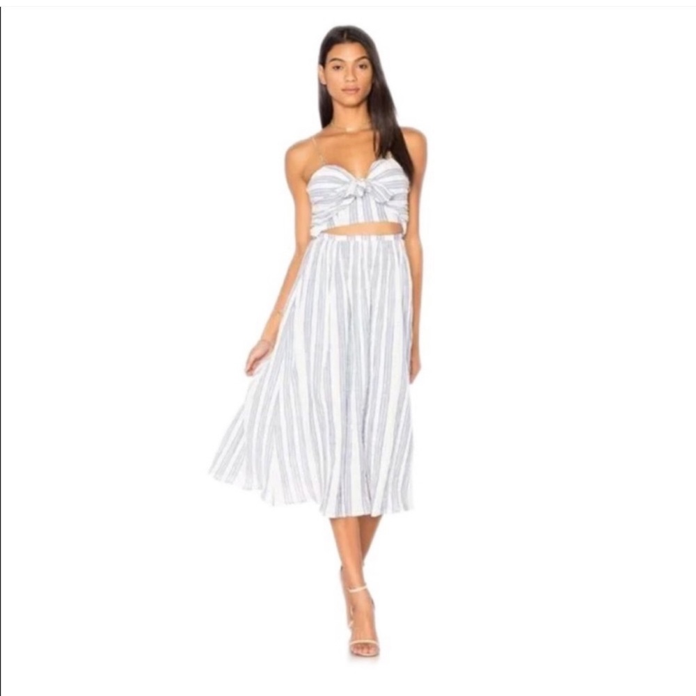 “Jenna” Dress by Love Shack Fancy Blue and White